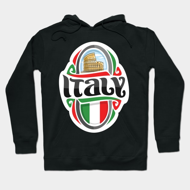 Italy Raised Me Italian Hoodie by ProjectX23Red